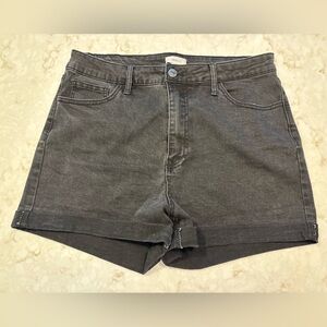 Forever 21 Black Denim Shorts - size 1X